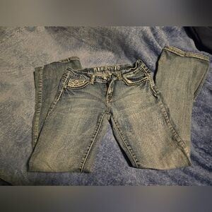 Miss Chic Blue Bootcut  Jeans